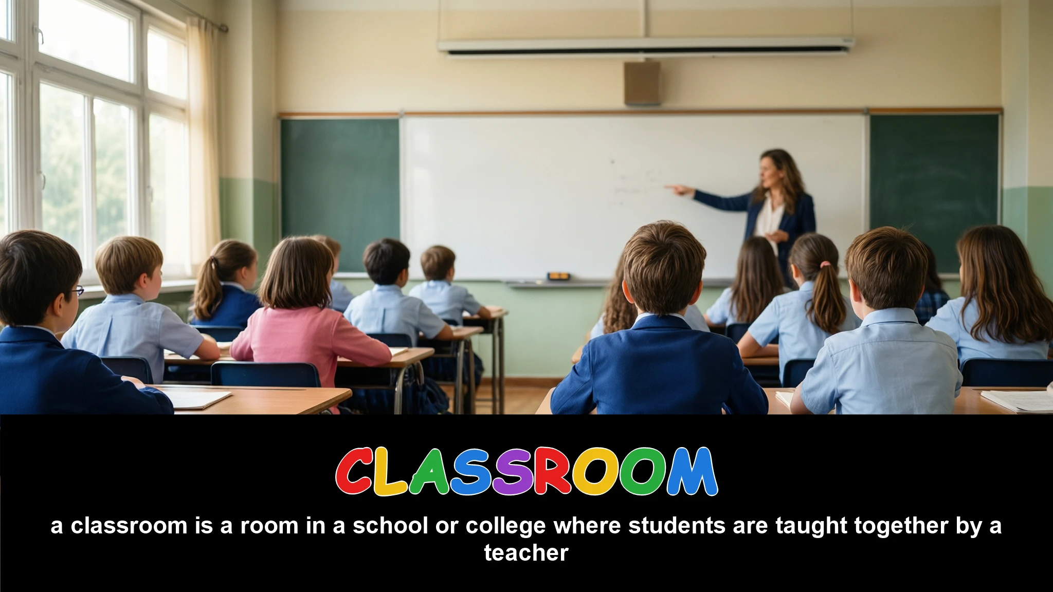 English Illustration for classroom